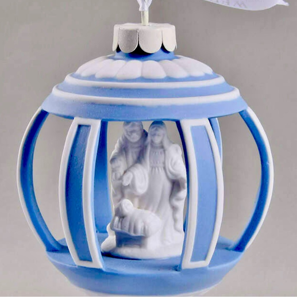 Wedgwood Holy Family Christmas Ornament